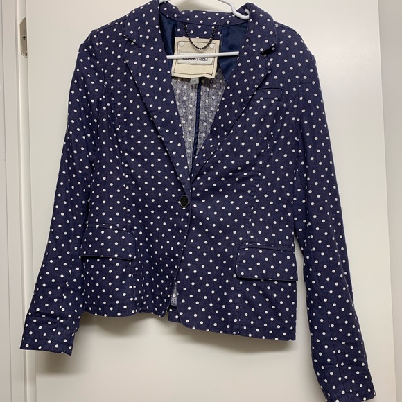 Neiman Marcus Raison D’etre polka dot blazer - Picture 2 of 4